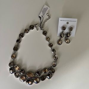 White House Black Market Necklace and Ear Rings NEW!
